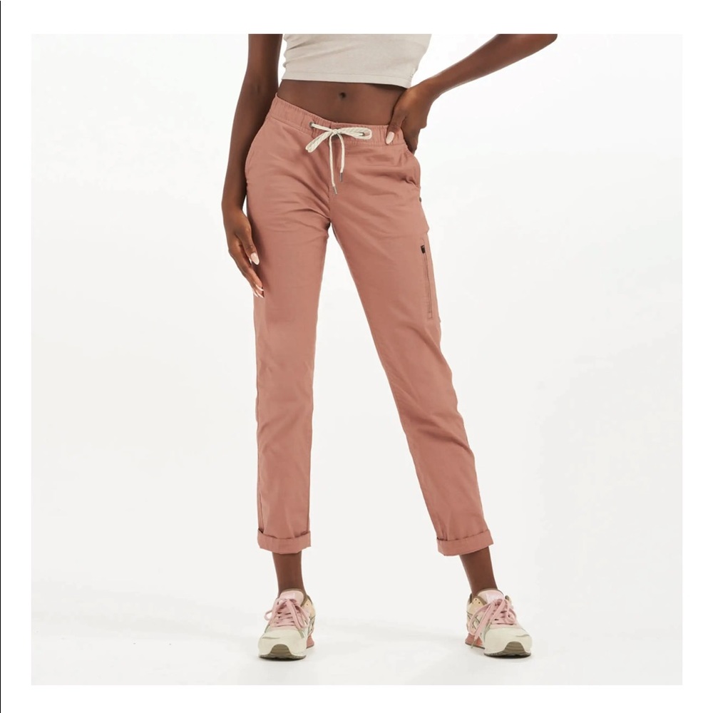 Vuori Rip Stop Pants - Size X-Small, Terracotta
